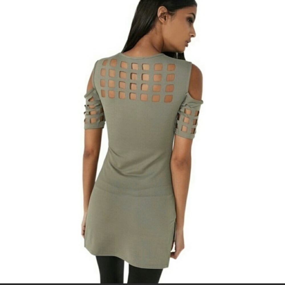 Grey caged tee - Picture 2 of 2